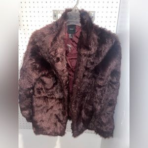 Burgundy Fur Coat